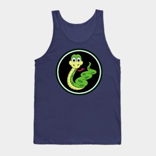 snake green one Tank Top